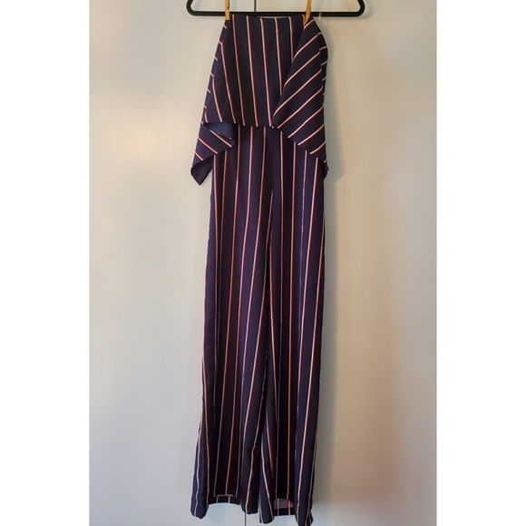 NWT Do+Be Open Back Navy Stapless Jumpsuit Small - Picture 7 of 7